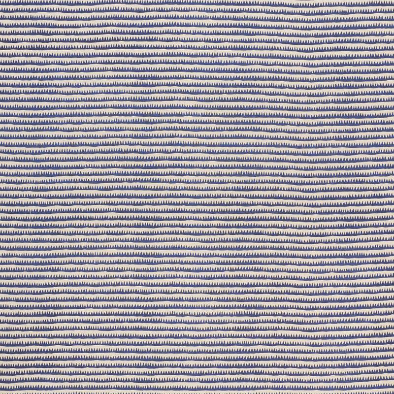 Schumacher Corfu Hand Printed Stripe Navy Fabric