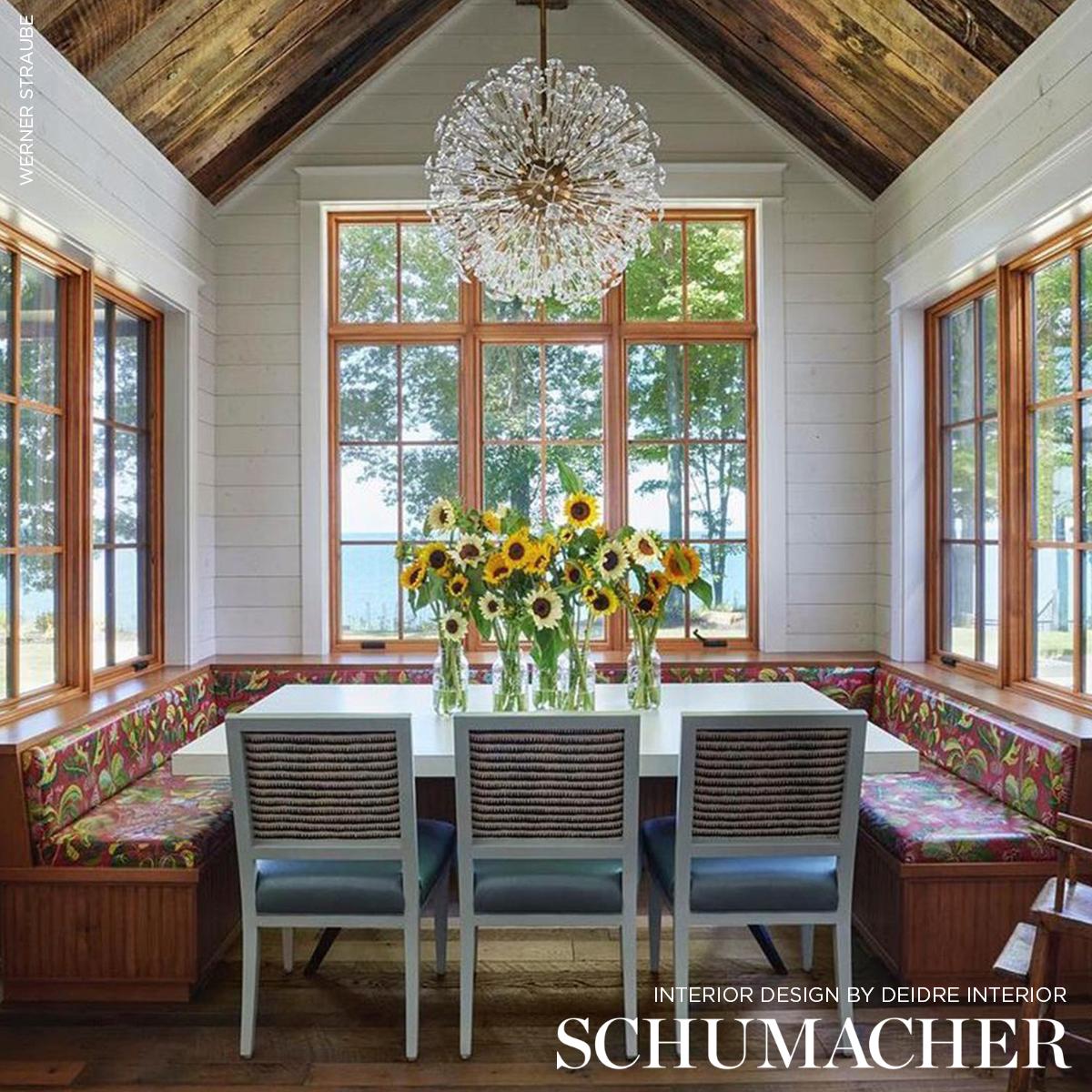 Schumacher Corfu Hand Printed Stripe Black Fabric