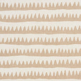 Schumacher Corfu Hand Printed Stripe Sand Fabric