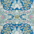 Schumacher Magic Mountain Dragon Blue Fabric
