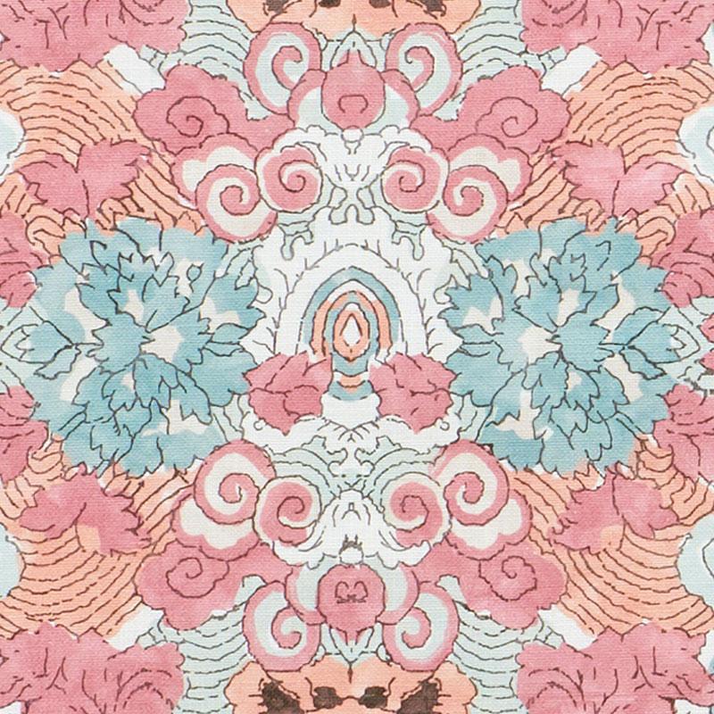 Schumacher Magic Mountain Dragon Yellow Fabric