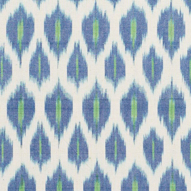 Schumacher Presidio Ikat Peacock Fabric