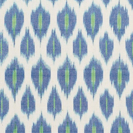 Schumacher Presidio Ikat Peacock Fabric