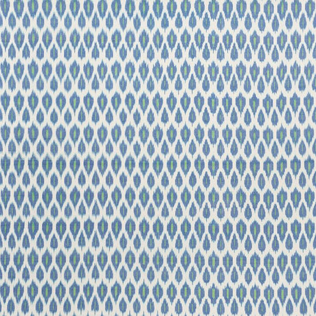 Schumacher Presidio Ikat Peacock Fabric
