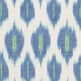 Schumacher Presidio Ikat Peacock Fabric