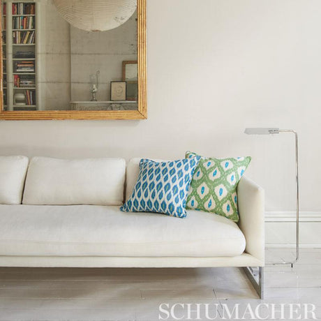 Schumacher Presidio Ikat Peacock Fabric