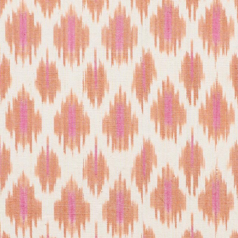 Schumacher Presidio Ikat Orange Fabric