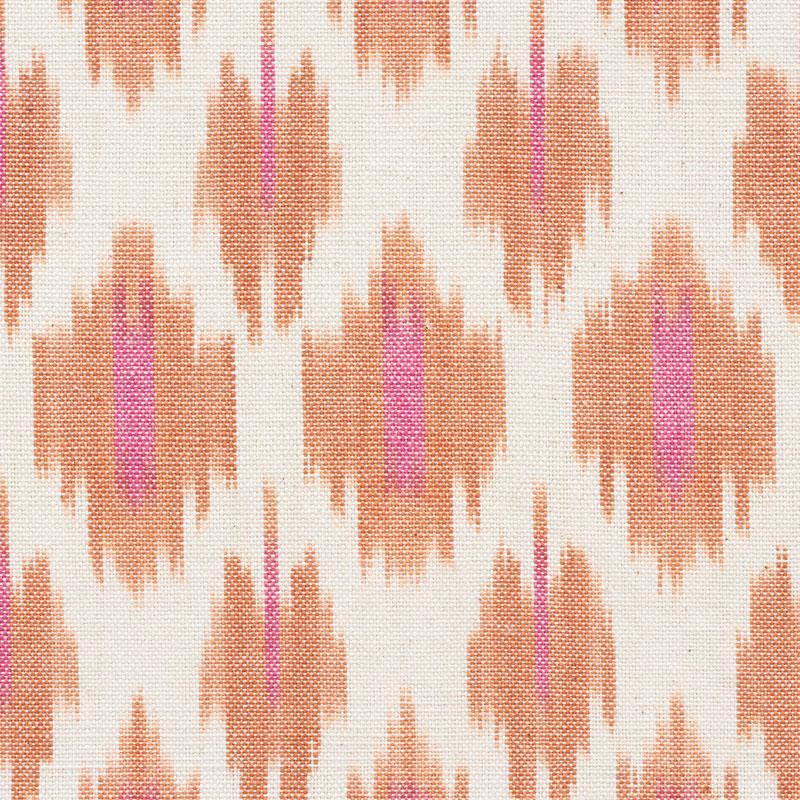 Schumacher Presidio Ikat Orange Fabric