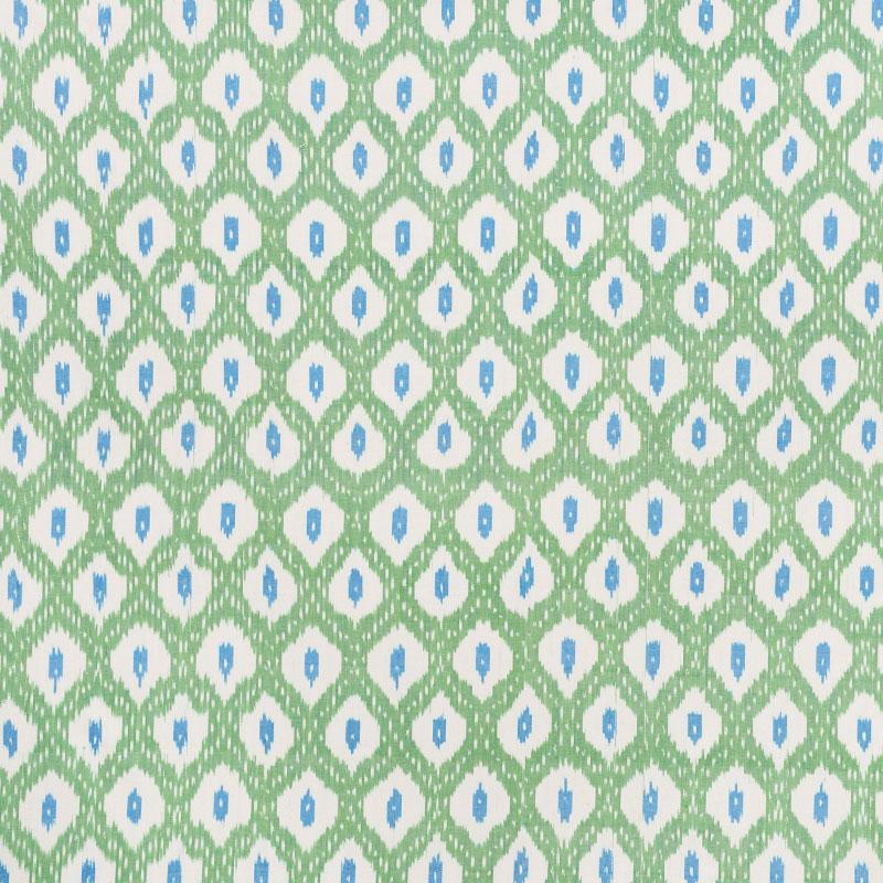 Schumacher Indio Ikat Green Fabric