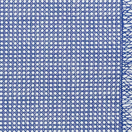 Schumacher Sugar Cane Navy Fabric