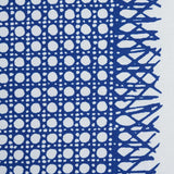 Schumacher Sugar Cane Navy Fabric