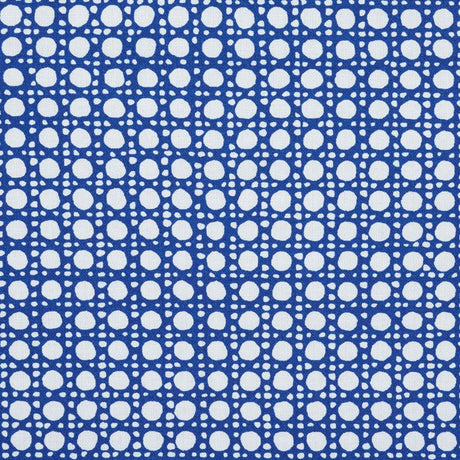 Schumacher Sugar Cane Navy Fabric