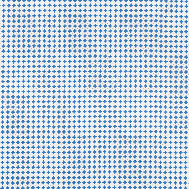 Schumacher Polka Blue Fabric