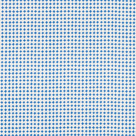 Schumacher Polka Blue Fabric