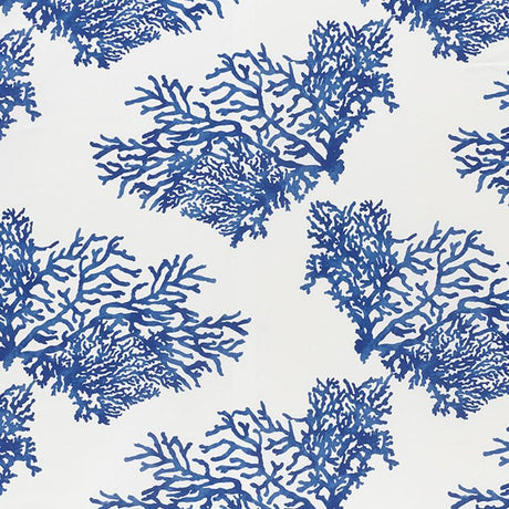 Schumacher Great Barrier Reef Ii Indigo Fabric
