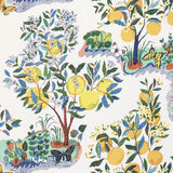 Schumacher Citrus Garden Sheer Primary Fabric