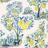 Schumacher Citrus Garden Sheer Pool Fabric