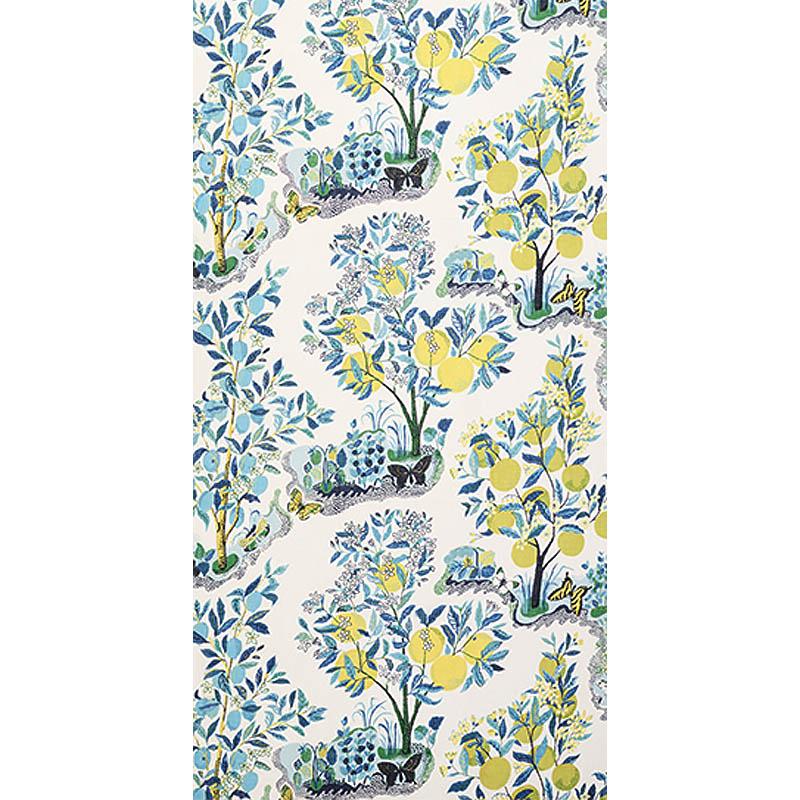 Schumacher Citrus Garden Sheer Pool Fabric
