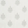 Schumacher Asara Flower Sheer Grey Fabric