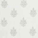 Schumacher Asara Flower Sheer Grey Fabric