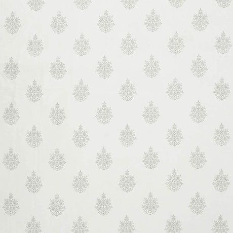 Schumacher Asara Flower Sheer Grey Fabric