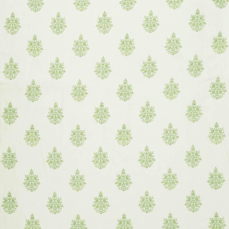 Schumacher Asara Flower Sheer Green Fabric
