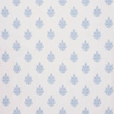 Schumacher Asara Flower Sheer Blue Fabric