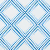 Schumacher Square Dance Blue Wallpaper