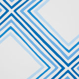 Schumacher Square Dance Blue Wallpaper