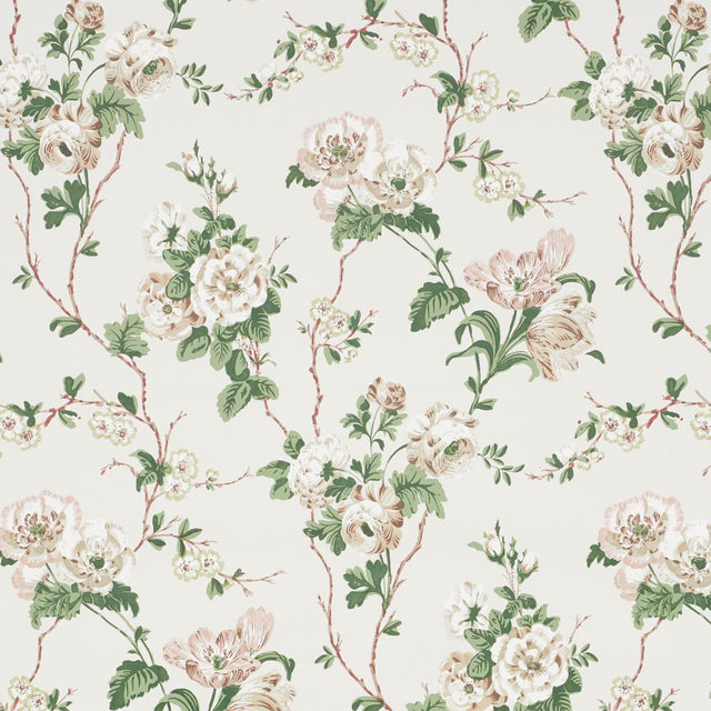 Schumacher Betty Quiet Pink Wallpaper