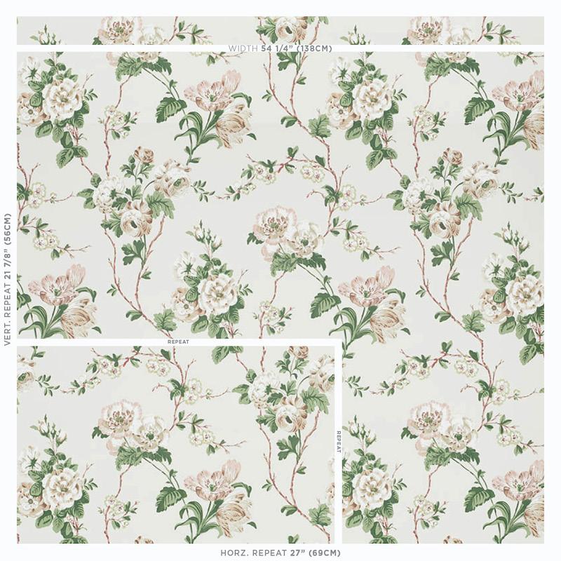 Schumacher Betty Quiet Pink Wallpaper