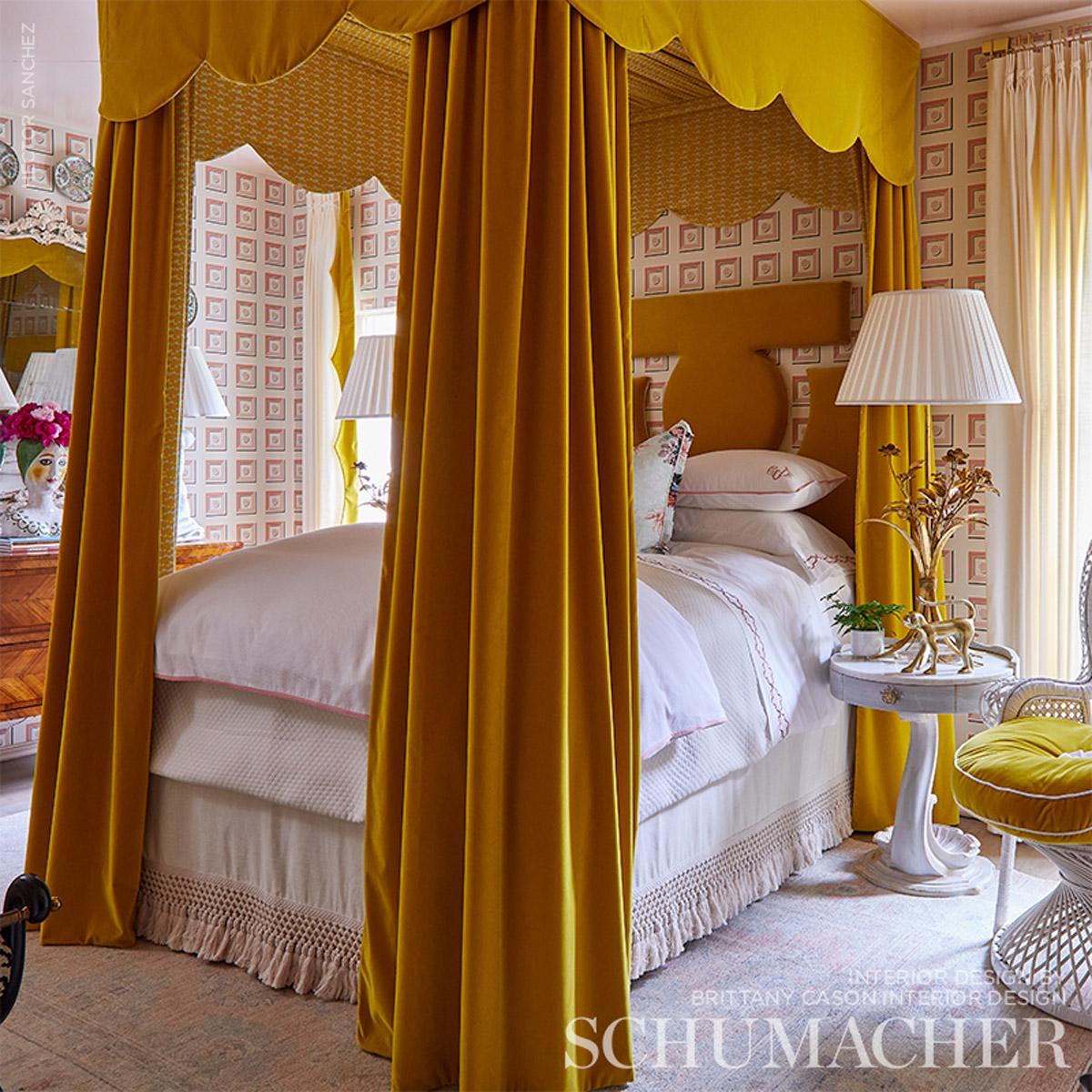 Schumacher Marcel Blush Wallpaper