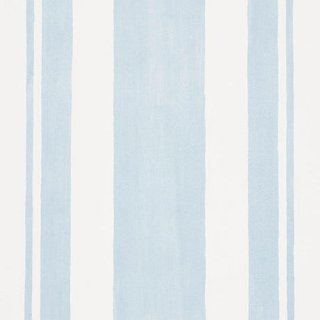 Schumacher Villa Stripe Sky Wallpaper