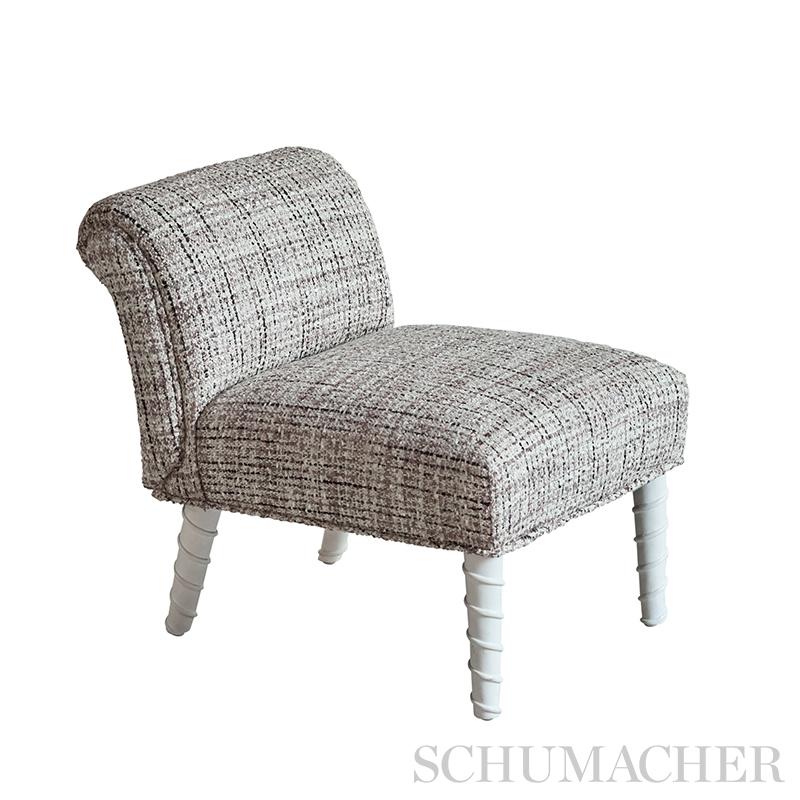 Schumacher Babe'S Tweed Grey Fabric