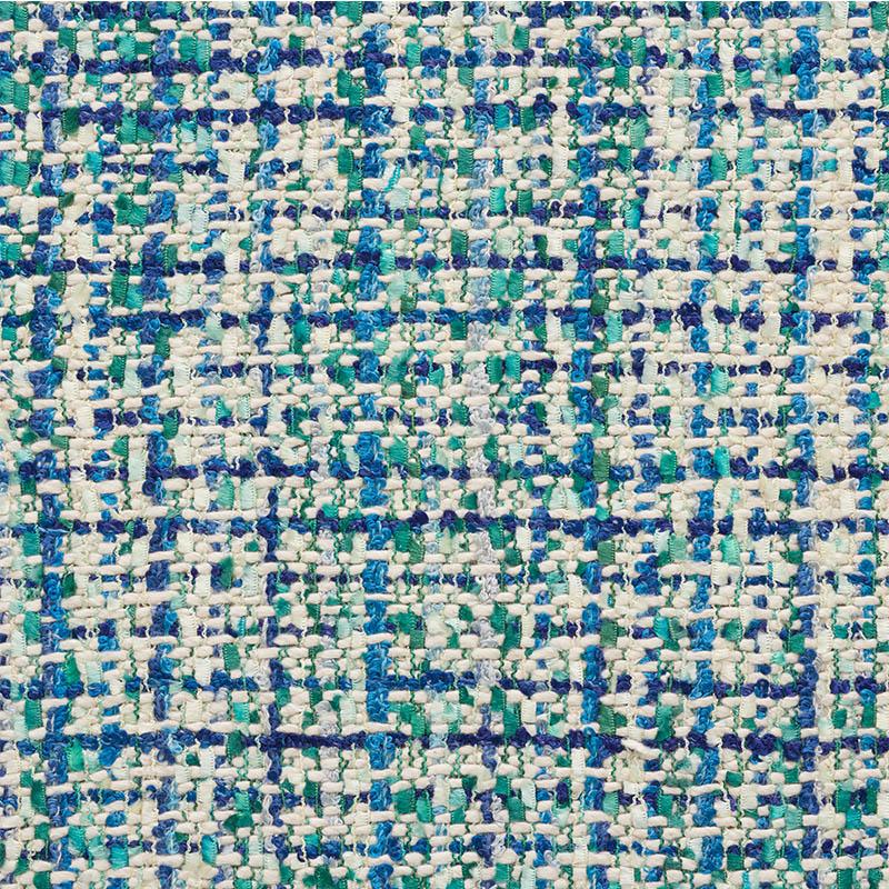 Schumacher Babe'S Tweed Peacock Fabric