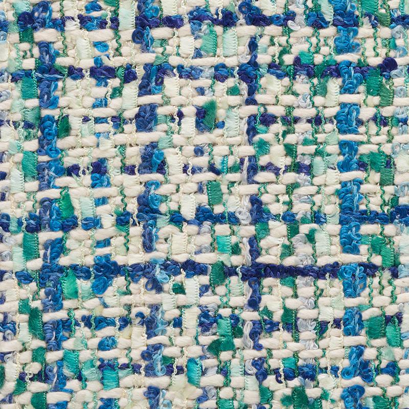 Schumacher Babe'S Tweed Peacock Fabric
