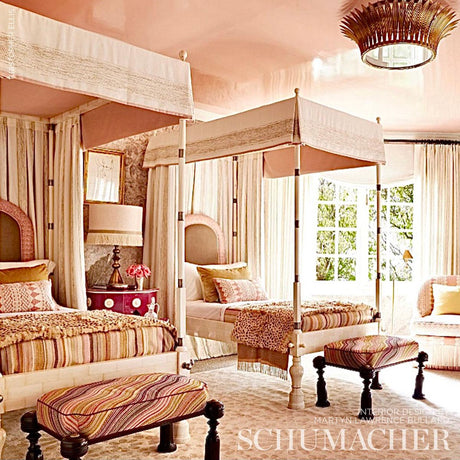 Schumacher Nevado Blush Fabric