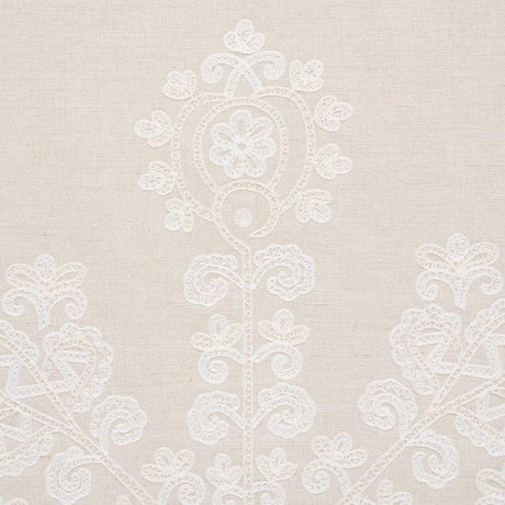 Schumacher Estrella Embroidery Linen Fabric