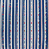 Schumacher Rhodes Stripe Navy Fabric