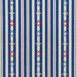 Schumacher Rhodes Stripe Navy Fabric