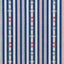 Schumacher Rhodes Stripe Navy Fabric