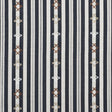 Schumacher Rhodes Stripe Black Fabric