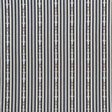 Schumacher Rhodes Stripe Black Fabric