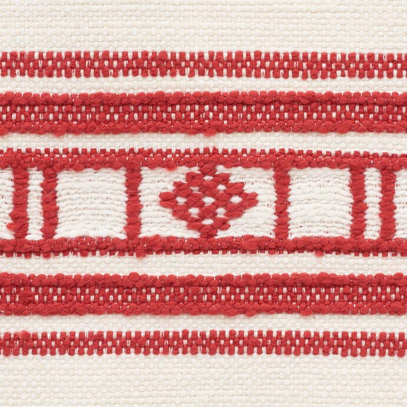 Schumacher Buena Vista Red Fabric
