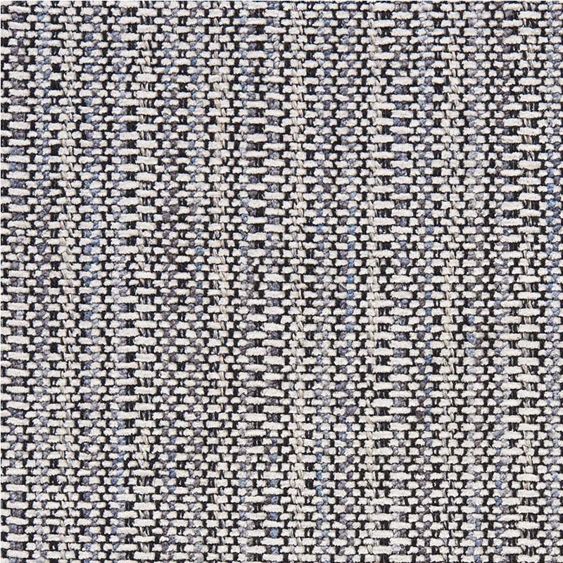 Schumacher Piedmont Chenille Black & Neutral Fabric