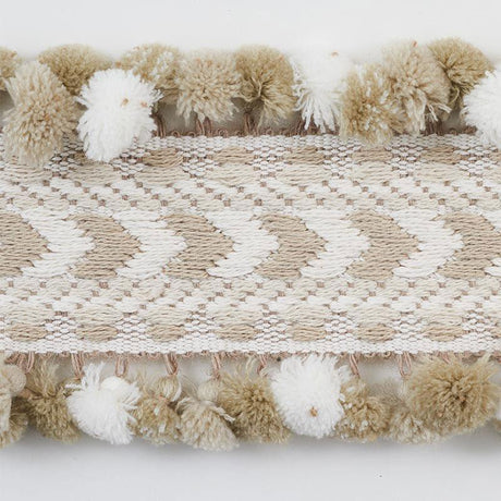 Schumacher Linen Maracana Pom Tape