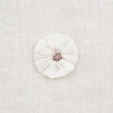 Schumacher Button Flower Sheer Ivory Fabric
