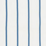 Schumacher Stripe Appliqu Sheer Blue Fabric