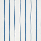 Schumacher Stripe Appliqu Sheer Blue Fabric