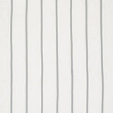 Schumacher Stripe Appliqu Sheer Grey Fabric